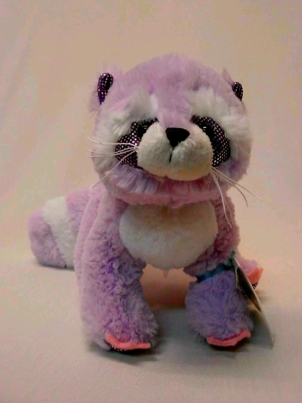 Retired Webkinz Brilliant Bandit Purple Racoon Made By Ganz.